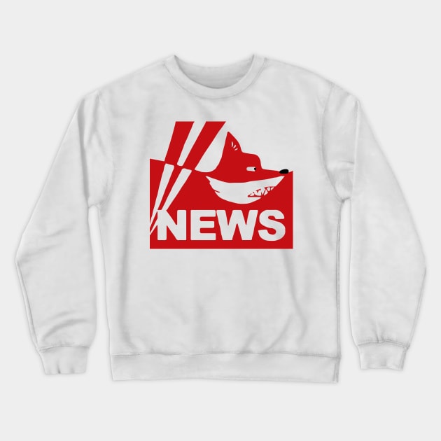 "Fox" News Crewneck Sweatshirt by InsomniackDesigns